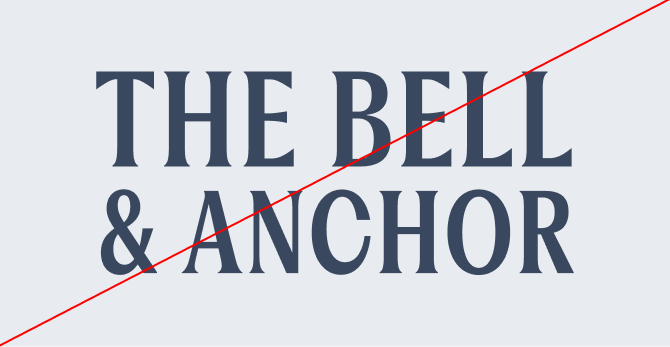 Image of brand logo incorrectly colored